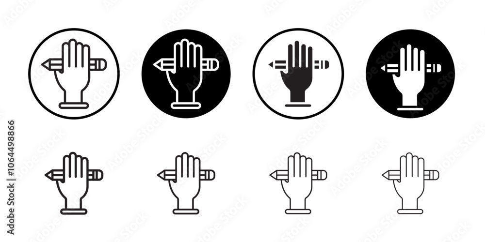 Self expression icon flat line symbol set. Self expression icon flat line symbol set.