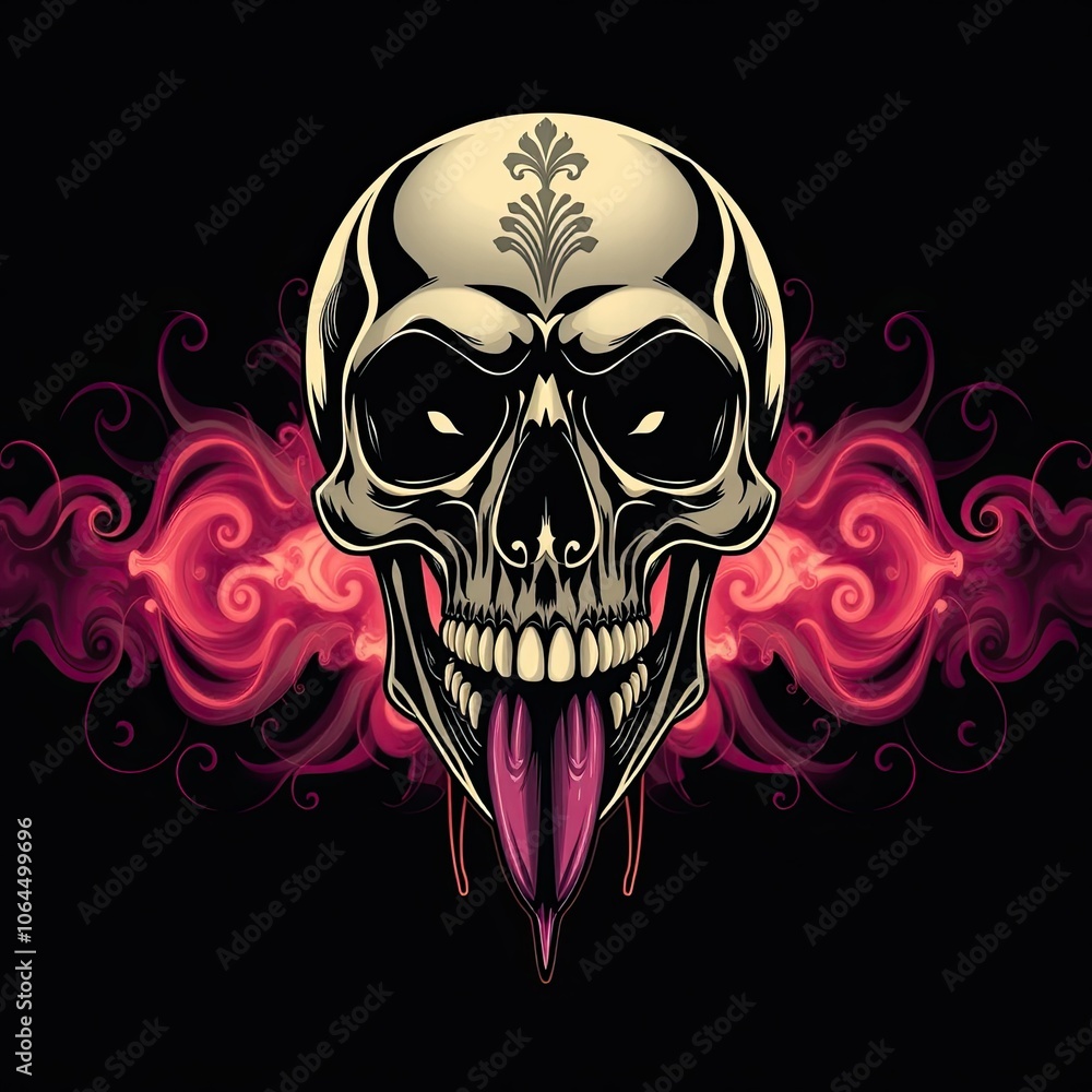 Naughty Beauty: Playful Cartoon Skull with Tongue Out – Modern AI-Generated Art Showcasing a Humorous and Cheeky Expression Naughty Beauty: Playful Cartoon Skull with Tongue Out – Modern AI-Generated Art Showcasing a Humorous and Cheeky Expression