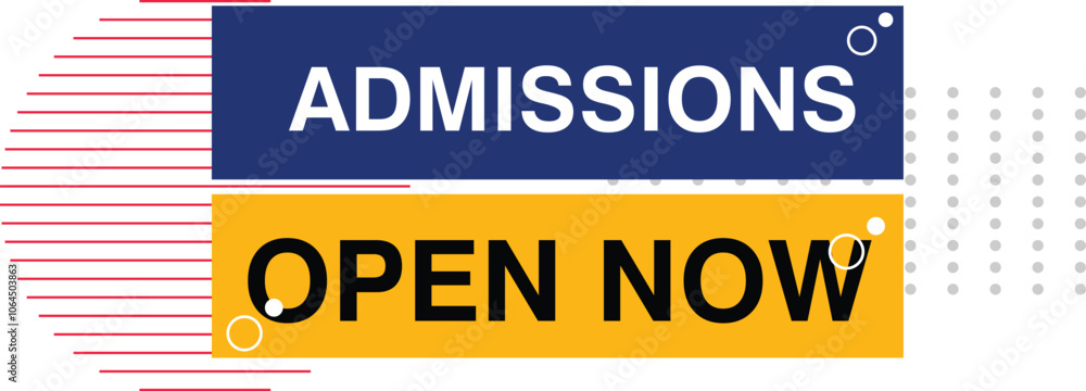 Fototapeta premium Admission open tag abstract for social media template with mega school college education offer banner tag deal discpunt 