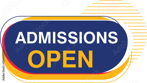 Admission open tag abstract for social media template with mega school college education offer banner tag deal discpunt 