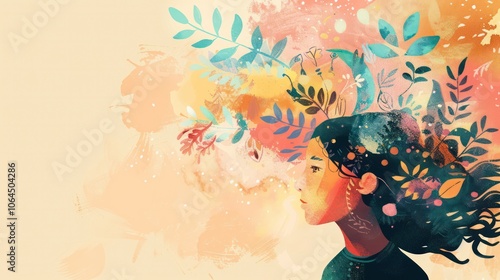 Therapists helping neurodiverse individuals recognize and express their emotions in healthy ways. Illustrations