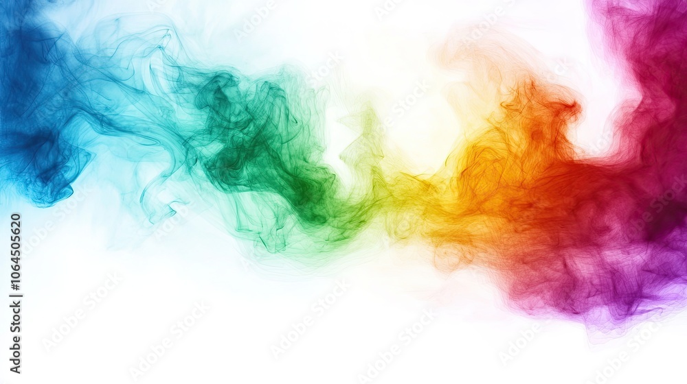 Fototapeta premium Colorful Watercolor Background for Happy New Year Card