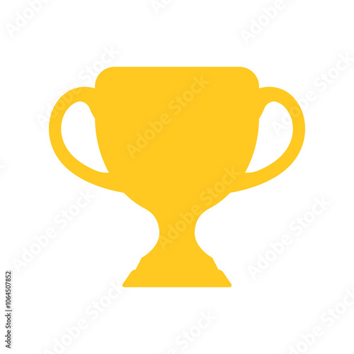 Golden Trophy Vector Illustrations, Trophy Icon