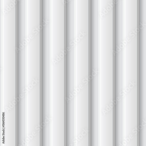 Vector texture of gray metal with a corrugated texture of vertical lines