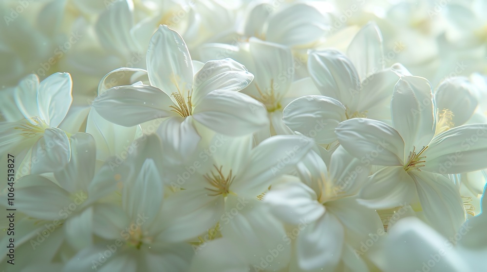 Set of Jasmine Petals Known for Their Intoxicating Fragrance Set of Jasmine Petals Known for Their Intoxicating Fragrance