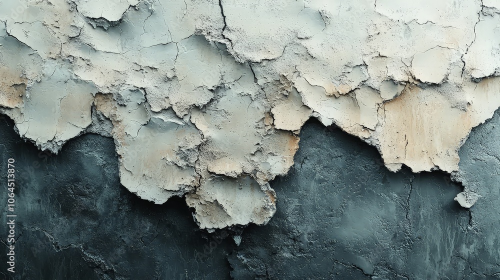 A close-up of peeling paint on a textured wall, showcasing layers and color variations. A close-up of peeling paint on a textured wall, showcasing layers and color variations.