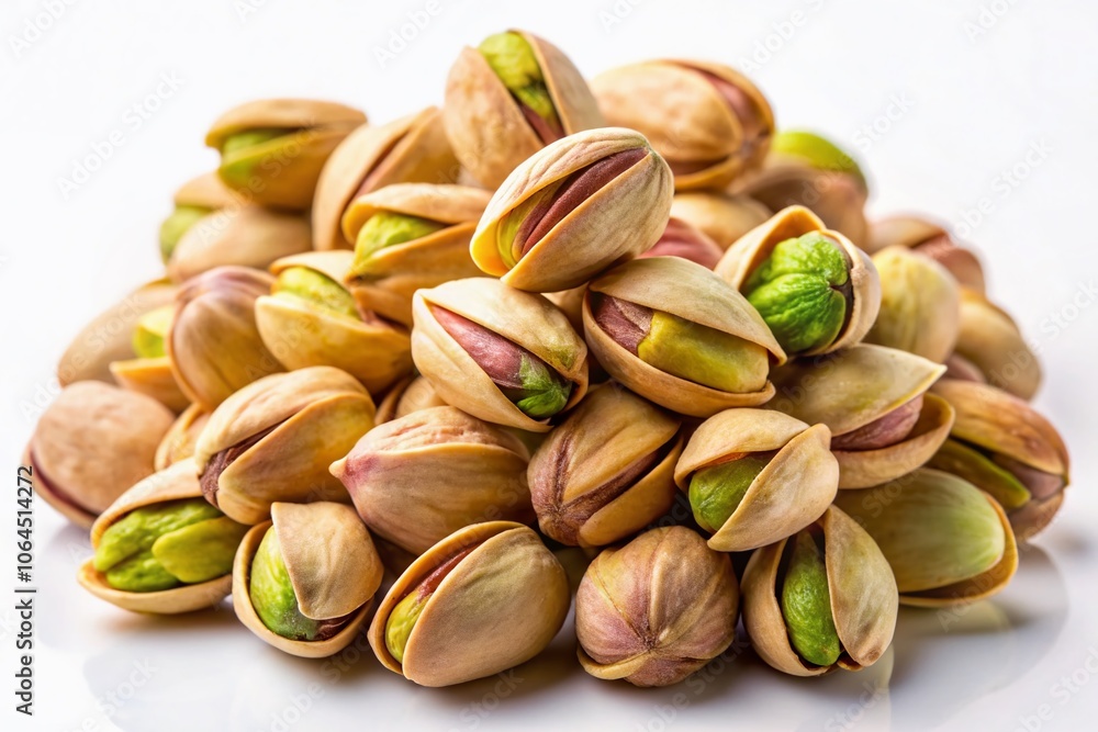 Pistachios Isolated White Portrait Photography AI Art Pistachios Isolated White Portrait Photography AI Art