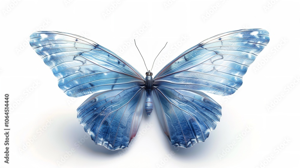 Beautiful butterfly in full body close-up portrait, flying butterfly med transparent background Beautiful butterfly in full body close-up portrait, flying butterfly med transparent background