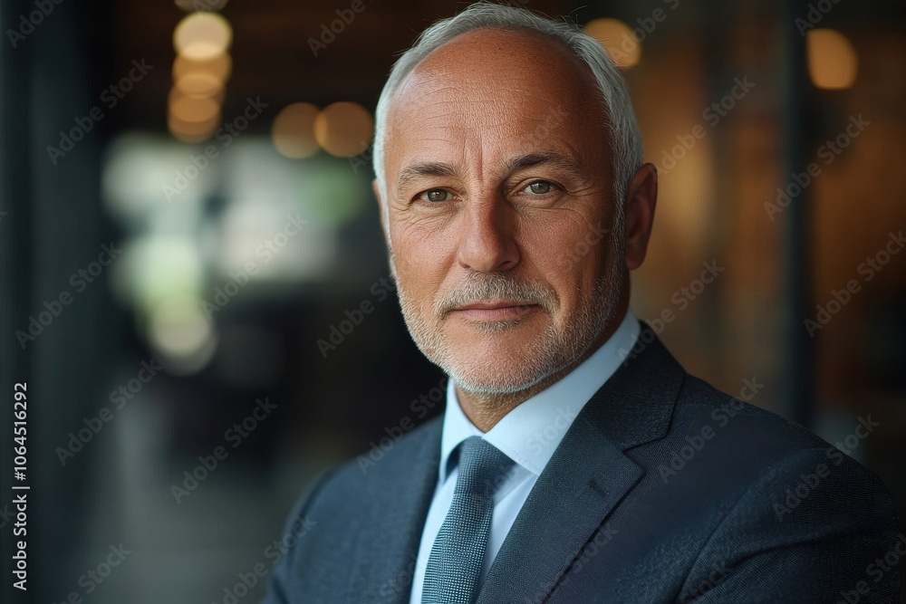 Portrait of handsome senior businessman Portrait of handsome senior businessman
