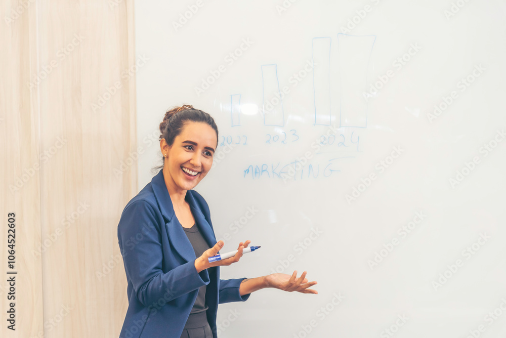 Asian business woman working with tablet. Asian business woman working with tablet.