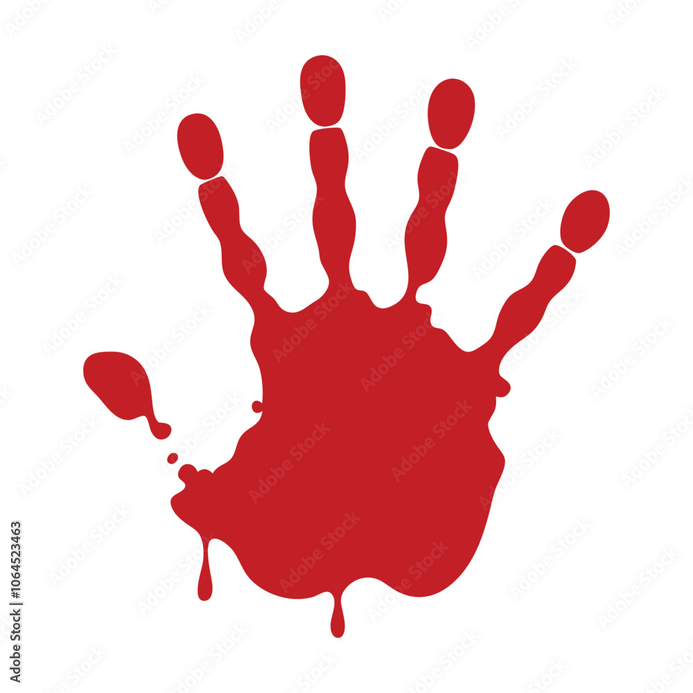 Bloody Hands isolated clipart - blood hand Dripping Vector illustration Bloody Hands isolated clipart - blood hand Dripping Vector illustration