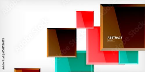 Free Download Shiny glossy metallic or plastic square design background. Vector Illustration For Wallpaper, Banner, Background, Card, Book Illustration, landing page - GFXLoad