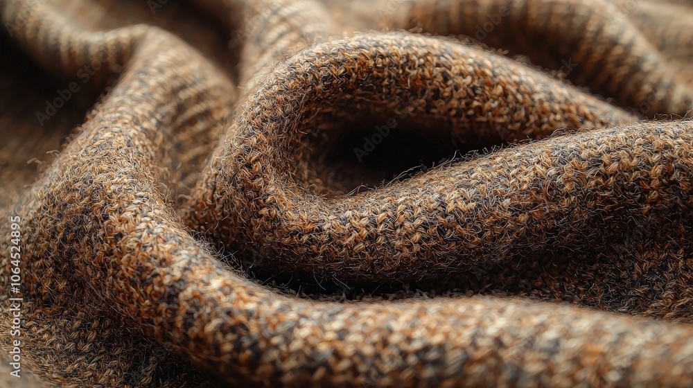A close-up of textured brown fabric showcasing its softness and intricate weave. A close-up of textured brown fabric showcasing its softness and intricate weave.