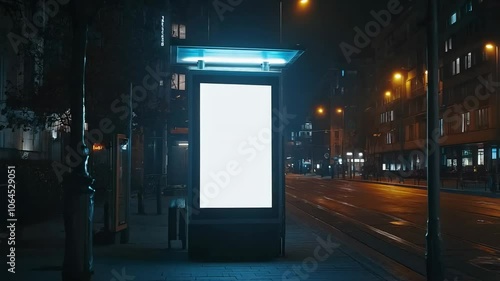 Blank White Advertising Banner
