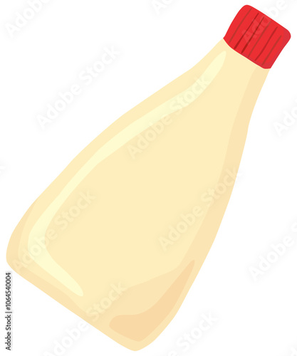 シンプルなマヨネーズのイラスト ベクター素材