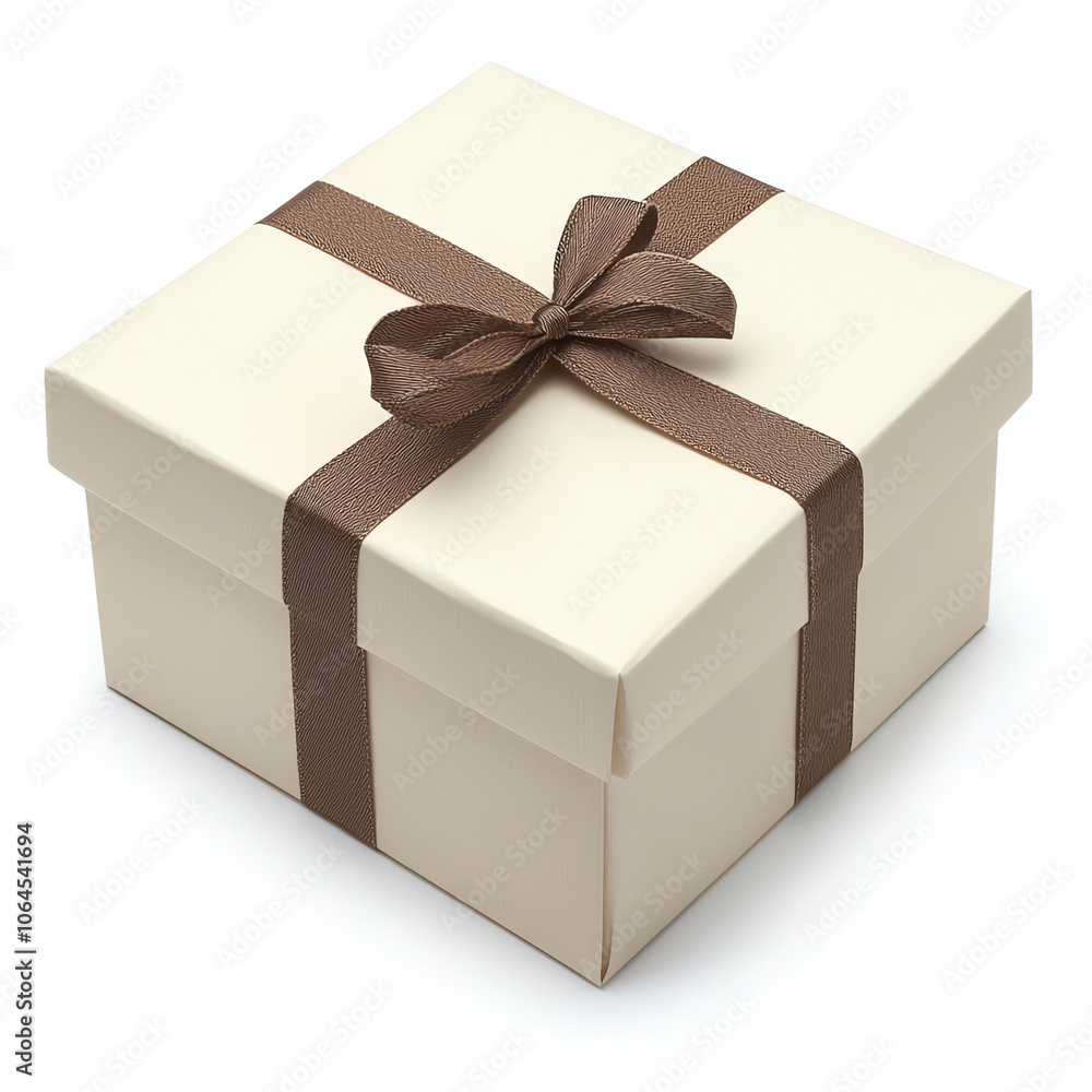 A flat white envelope-style gift box on solid white background, single object A flat white envelope-style gift box on solid white background, single object
