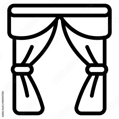 Curtain Line Icon