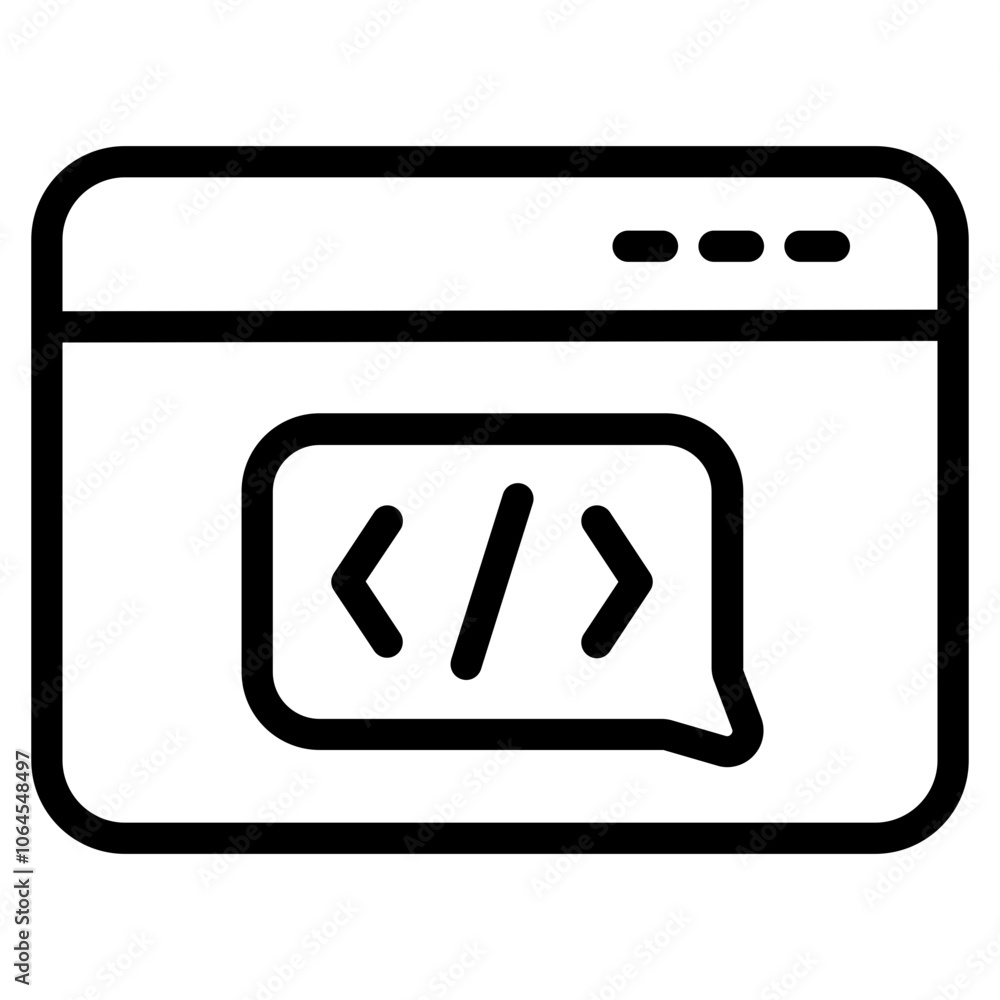 Embedded system Line Icon Embedded system Line Icon