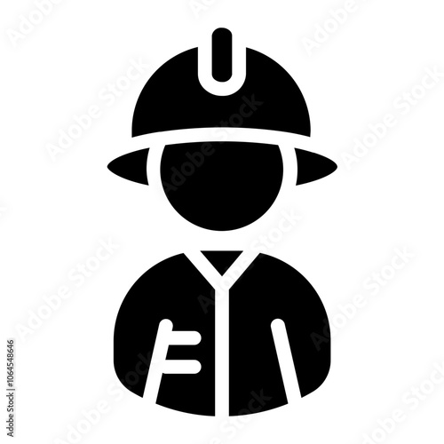 Firefighter Solid Icon