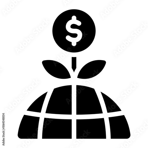 Global investment Solid Icon