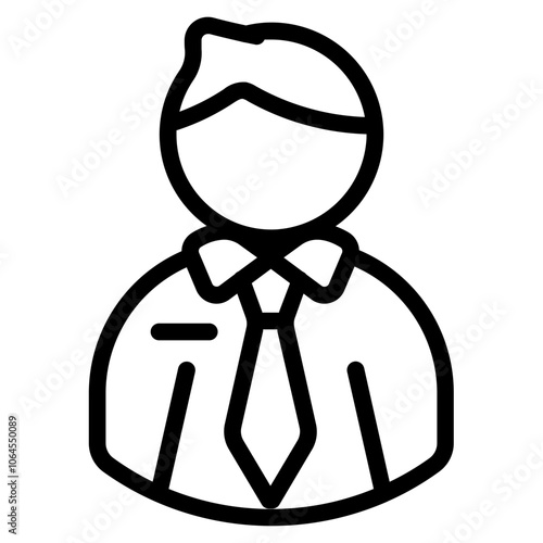 Salesman Line Icon