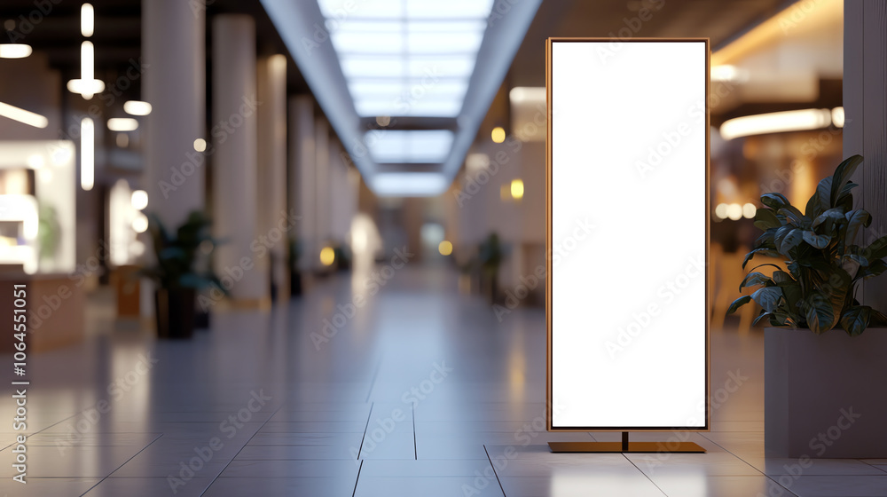 Mockup. Chic Interactive Stand in Sun-Drenched Gallery Mockup. Chic Interactive Stand in Sun-Drenched Gallery