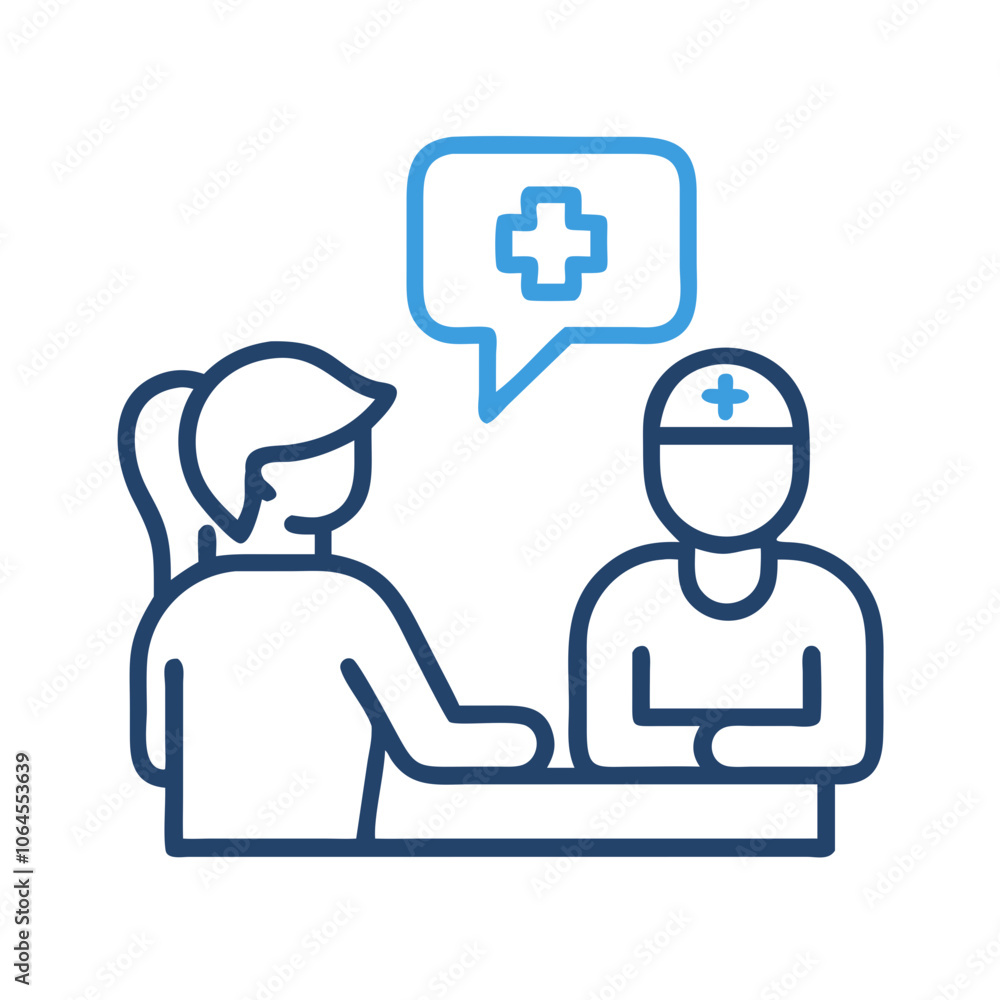 Professional Nursing Station Icon Vector Illustration Professional Nursing Station Icon Vector Illustration