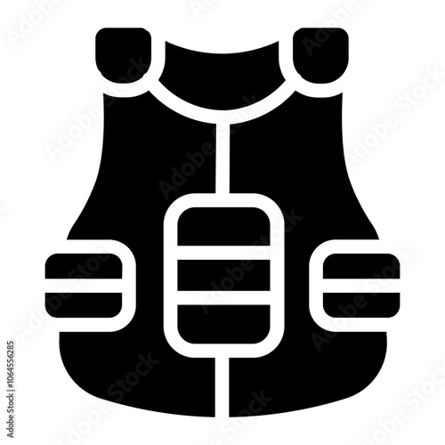 Body armor protector Solid Icon