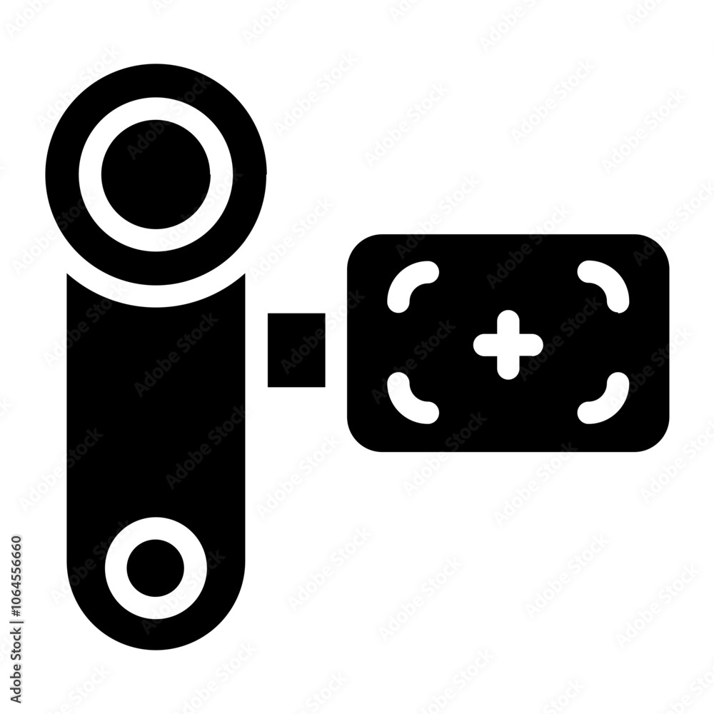 Camcorder viewfinder Solid Icon Camcorder viewfinder Solid Icon