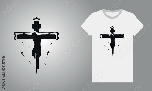 Christian Jesus T Shirt Design Vector, Bible Verse Custom Religious Typography T Shirt Design Concept Christmas Festival