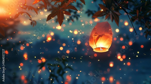 During ramadan envision tiny lanterns from the sky floating carefully out of the beautiful evening air