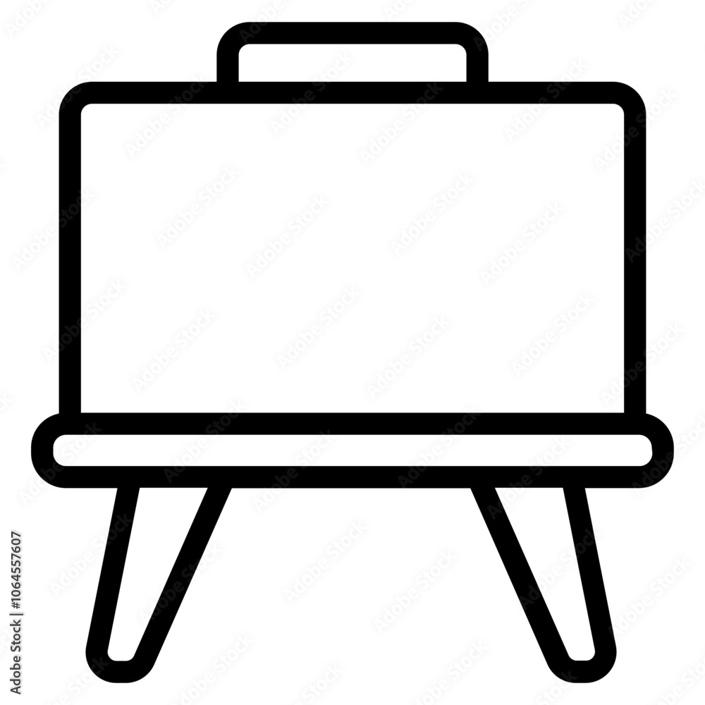 Empty canvas Line Icon Empty canvas Line Icon