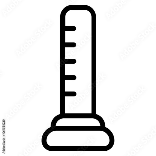 Graduated cylinder Line Icon