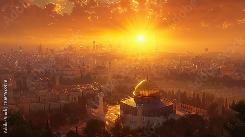 Beautiful Al-Aqsa Mosque in Jerusalem, Palestine