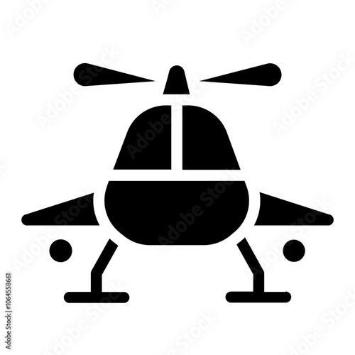 Helicopter Solid Icon