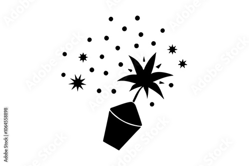 Party Popper Explosions | isolated vector illustration on white background