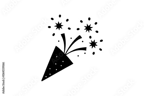 Party Popper Explosions | isolated vector illustration on white background