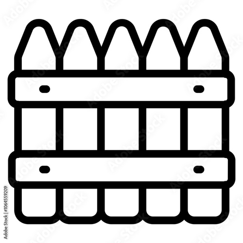 Picket fence Line Icon