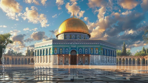 Beautiful Al-Aqsa Mosque in Jerusalem, Palestine