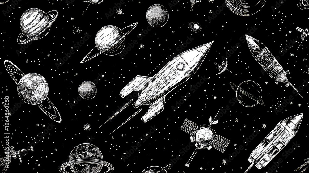 Naklejka premium Rocket, Generative AI