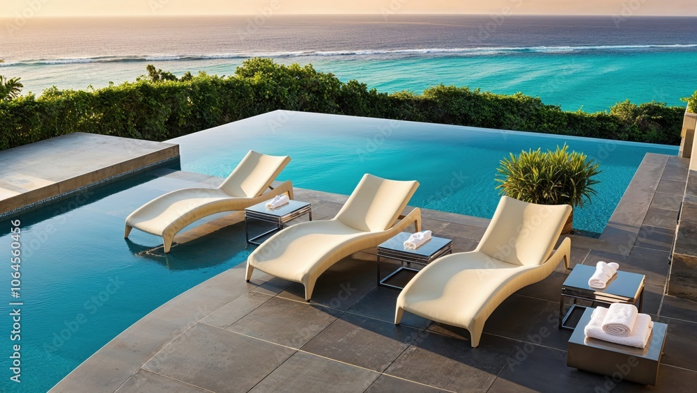 Fototapeta premium luxury swimming pool