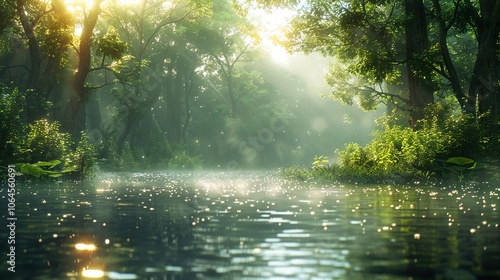 Enchanted Forest River: A Dreamy Landscape