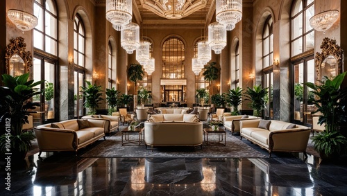 Luxury Hotel Lobby