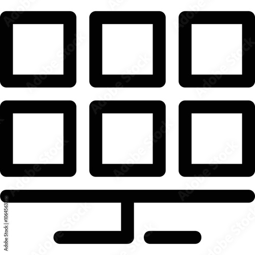 Simple vector icon on a theme solar panel
