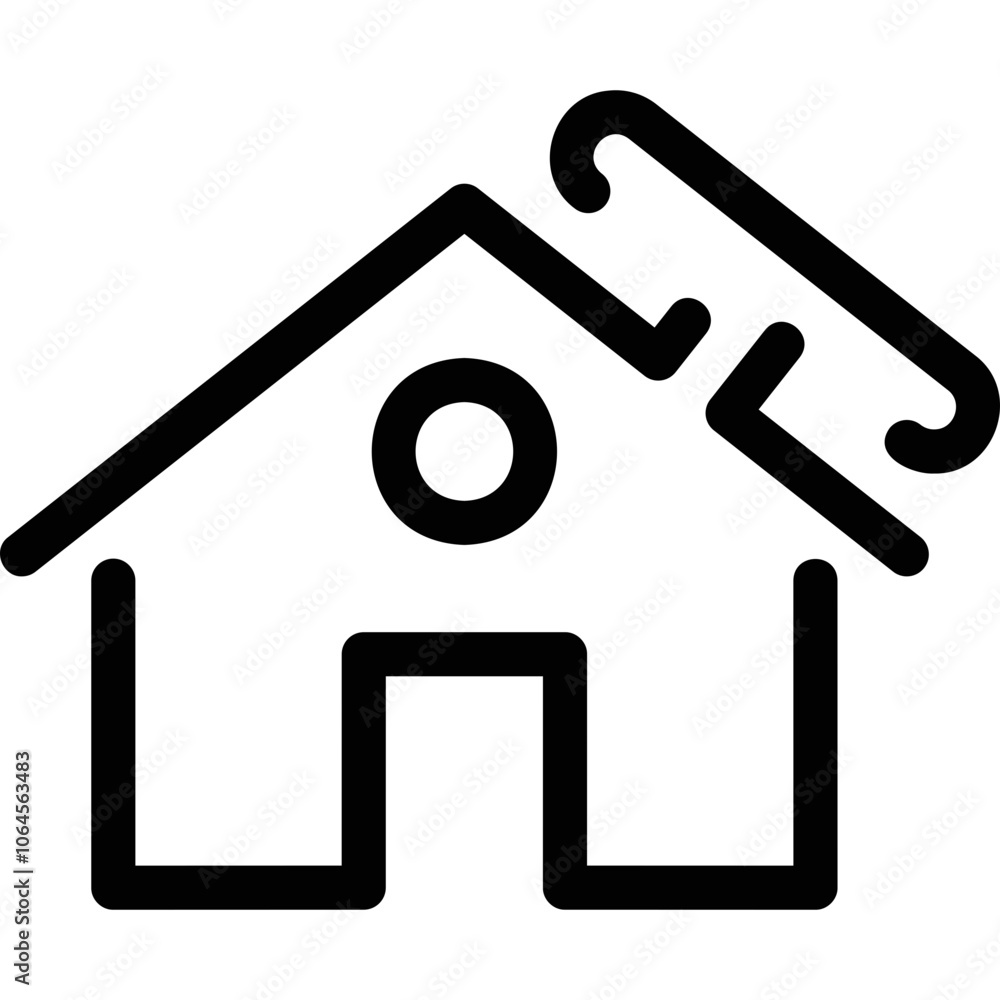 Simple vector icon on a theme house, solar panel Simple vector icon on a theme house, solar panel