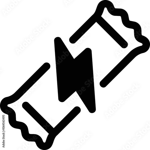 Simple vector icon on a theme energy bar