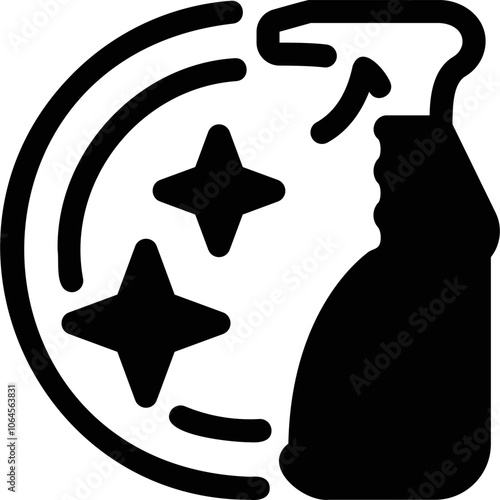 Simple vector icon on a theme dish detergent