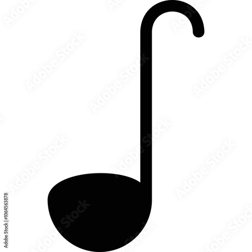 Simple vector icon on a theme soup ladle