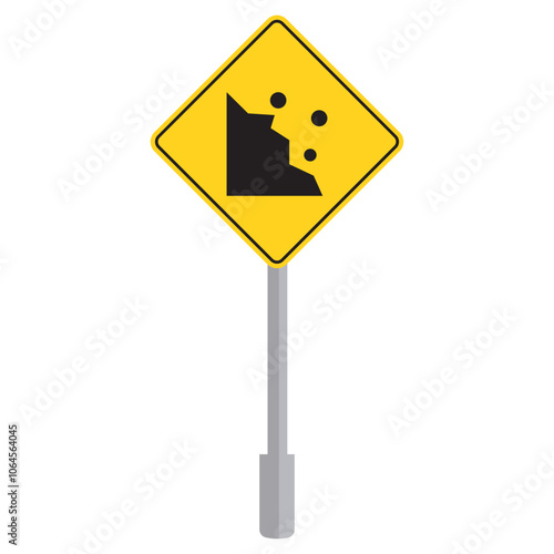 Landslide warning Sign