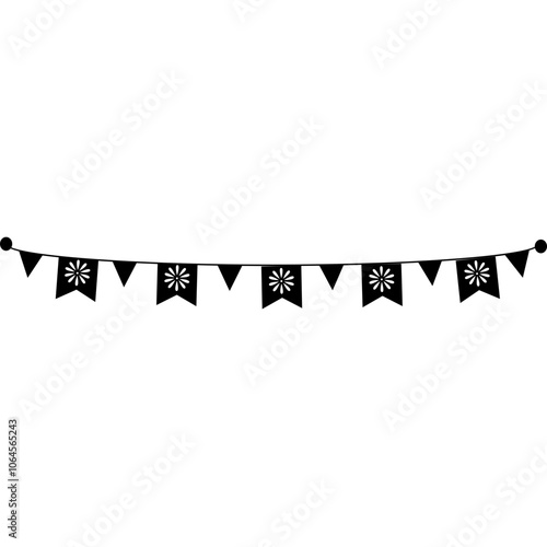 Happy birthday simple vector icon